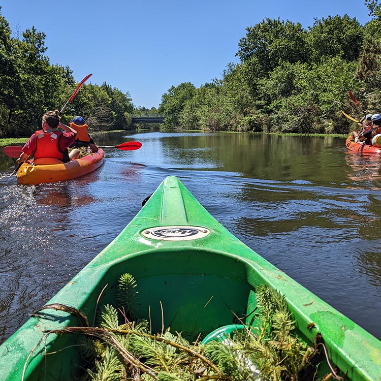 Chantiers participatifs en canoë