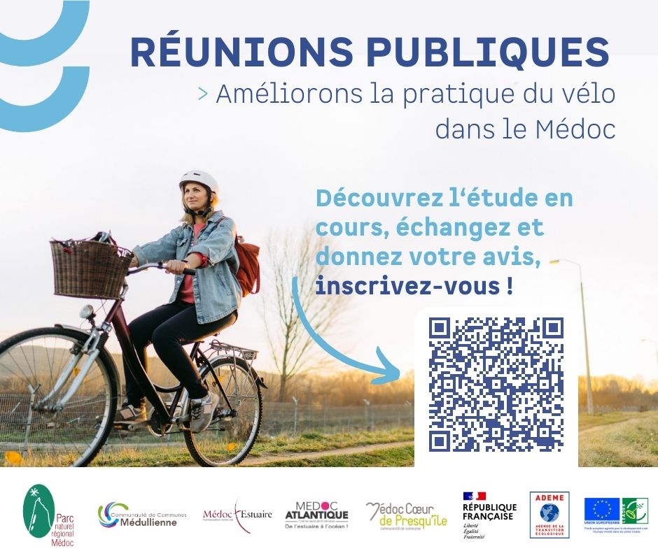 Réunions publiques : améliorons la pratique du vélo dans le Médoc !