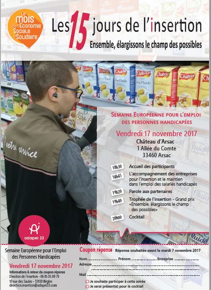 L'insertion par l'emploi : la Semaine Européenne pour l'Emploi des Personnes Handicapées